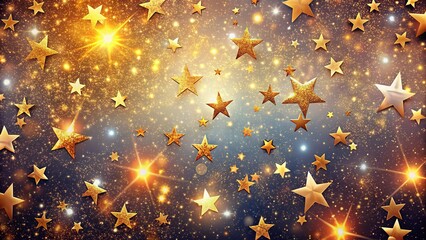 Celestial Architectural Wallpaper: Glittering Starry Night Texture