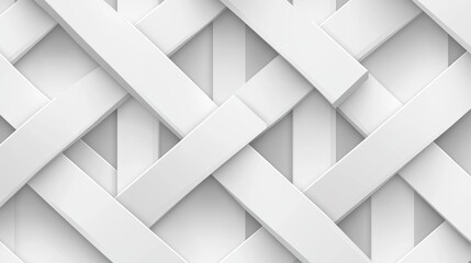 Fototapeta premium White Geometric Interwoven Pattern Background Texture