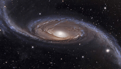 Stunning Andromeda Galaxy Surrounded By Stars