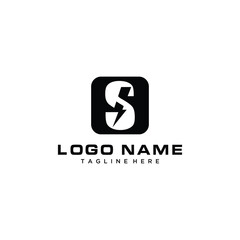 Logo Letter S Electric vector design
