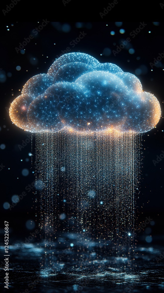Poster secure cloud storage for sensitive financial data representation