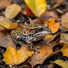Seasonal Serenity: The Mississippi Gopher Frog in a Kaleidoscope of Fall