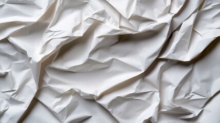 Obraz premium Abstract White Creased Fabric Texture