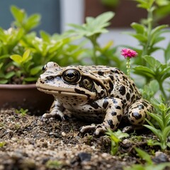 Obraz premium Green Spaces: The Mississippi Gopher Frog's Adventures in an Urban Oasis