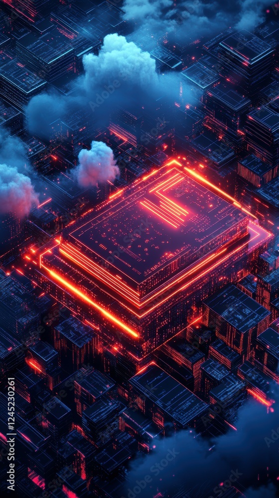 Poster secure cloud storage for sensitive financial data in digital environment