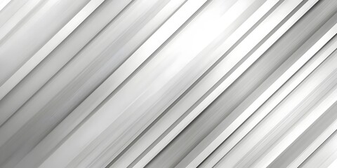 Fototapeta premium An abstract design featuring diagonal lines in varying shades of white and grey, creating a dynamic and modern feel suitable for backgrounds or artistic projects.