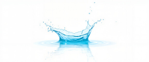 Vibrant water splash in mid-air, symbolizing freshness and celebration