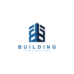 Logo letter BB building vector design