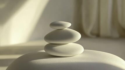 Abstract shapes symbolizing cultural unity in a clean, minimal design with soft natural light.