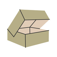 Green Folding Box, eco-friendly packaging solutions, perfect for branding and restaurant use.