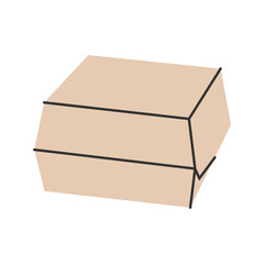 Rectangular Carton, eco-friendly packaging solutions, perfect for branding and restaurant use.
