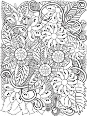 Flowers Coloring Pages For Adultes