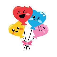 Colorful Balloon Bunch Icon