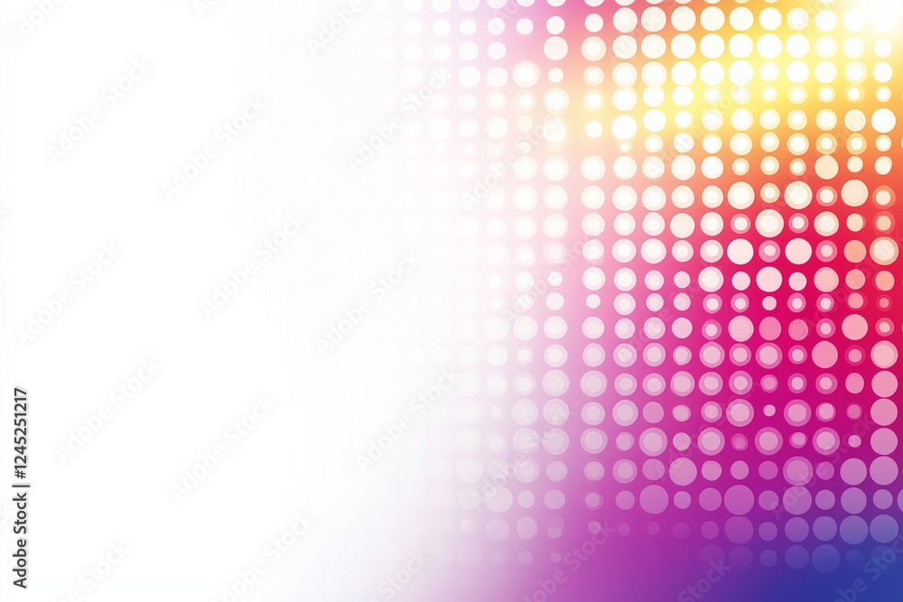 Poster colorful abstract background with gradient dots