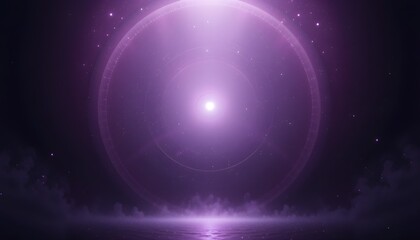 Futuristic Abstract Purple Light Waves Background – Smooth Glowing Neon Gradient with Dynamic Motion Effects in a Sci-Fi Inspired Night Sky