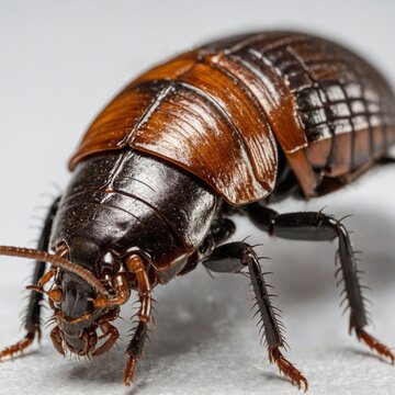 many dying cockroaches are trapped bettwanze, hauswanze, cimex lectularis Close-up cockroach domestic residential bathroom, highlighting .Household pests