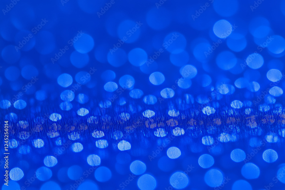 Poster blue bokeh lights create abstract background