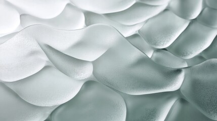 Obraz premium Abstract Glass Texture Design: A Wave-Like Form