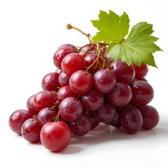 Fototapeta premium Nature's Bounty A Cluster of Luscious red Grapes 