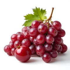 Fototapeta premium Nature's Bounty A Cluster of Luscious red Grapes 