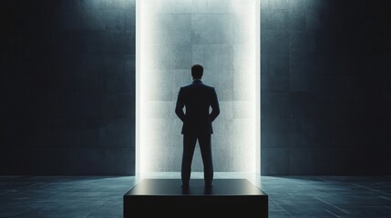 Obraz premium Business Visionary: Powerful Image of Leadership and Success