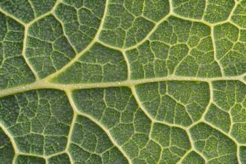 Close-up leaf vein texture, green, nature, background, design