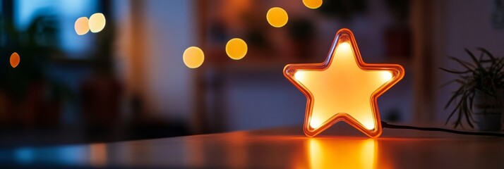 Warm Glow Star Lamp: Modern Home Decor