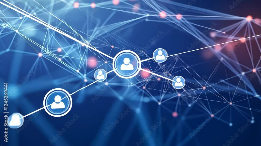 Poster global connectivity network expanding with digital nodes and dynamic connections