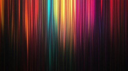 Obraz premium Vibrant vertical light streaks in spectrum of colors