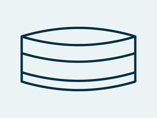 Cap icon. Fasting ramadan icon. Outline icon concept.