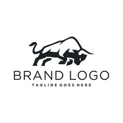 Black jumping bull logo