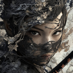 ninja woman design