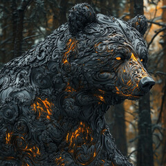 fractal black bear