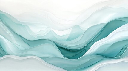 Fototapeta premium Liquid-inspired abstract forms in smooth gradients, flowing together in a modern and stylish wallpaper concept.