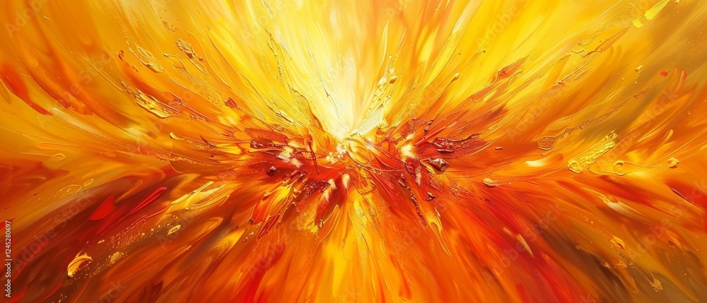 Poster cosmic energy dance: a vibrant abstract solar system journey connecting vibrant colors and dynamic p
