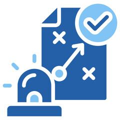 Fototapeta premium Emergency Plan Icon