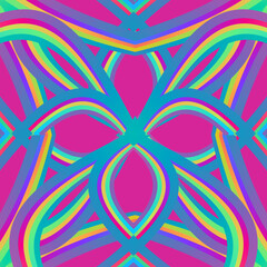 square pattern Traditional Indonesian batik for decorating tile designs, walls, floors and commercial textile products	
