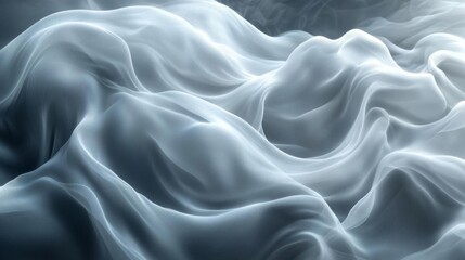 Obraz premium Abstract flowing texture with a soft ethereal feel. Generative AI