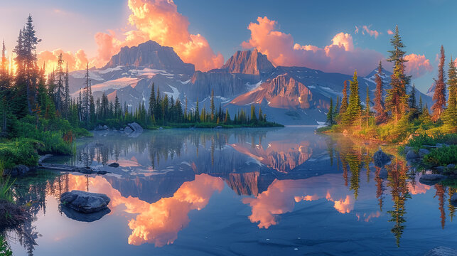 Pristine Reflections: A Secluded Alpine Paradis