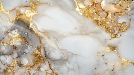 Obraz premium Elegant marble texture with gold accents and a smooth finish for luxurious designs.