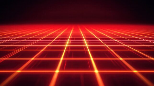 Abstract Red Matrix Background, Futuristic Digital Glitch Design for Tech Campaigns