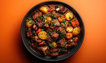 Traditional cozido portuguesa with meats and veggies in a lively setting