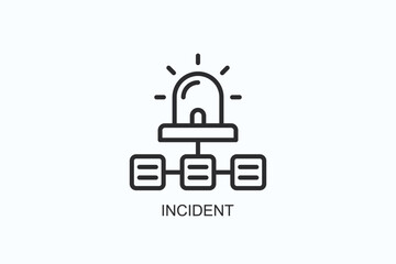Incident Icon Or Logo Isolated Illustration