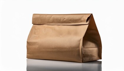 Brown cardboard box. Brown paper lunch bag. This simple and eco-friendly bag is perfect for packing lunches 
