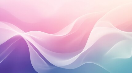 Fototapeta premium Abstract Pastel Waves Graphic Design Background