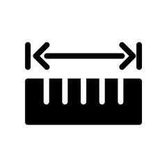 Ruler icon design template SVG