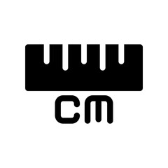 Ruler icon design template SVG