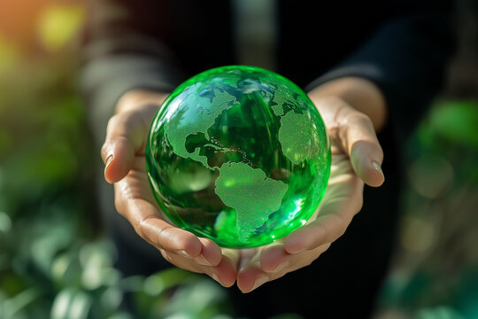Sustainable Future Holding the Green Earth