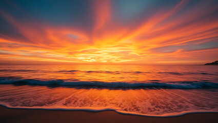 Obraz premium sunset over the sea