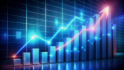 Dynamic Chart Displaying Growth and Success